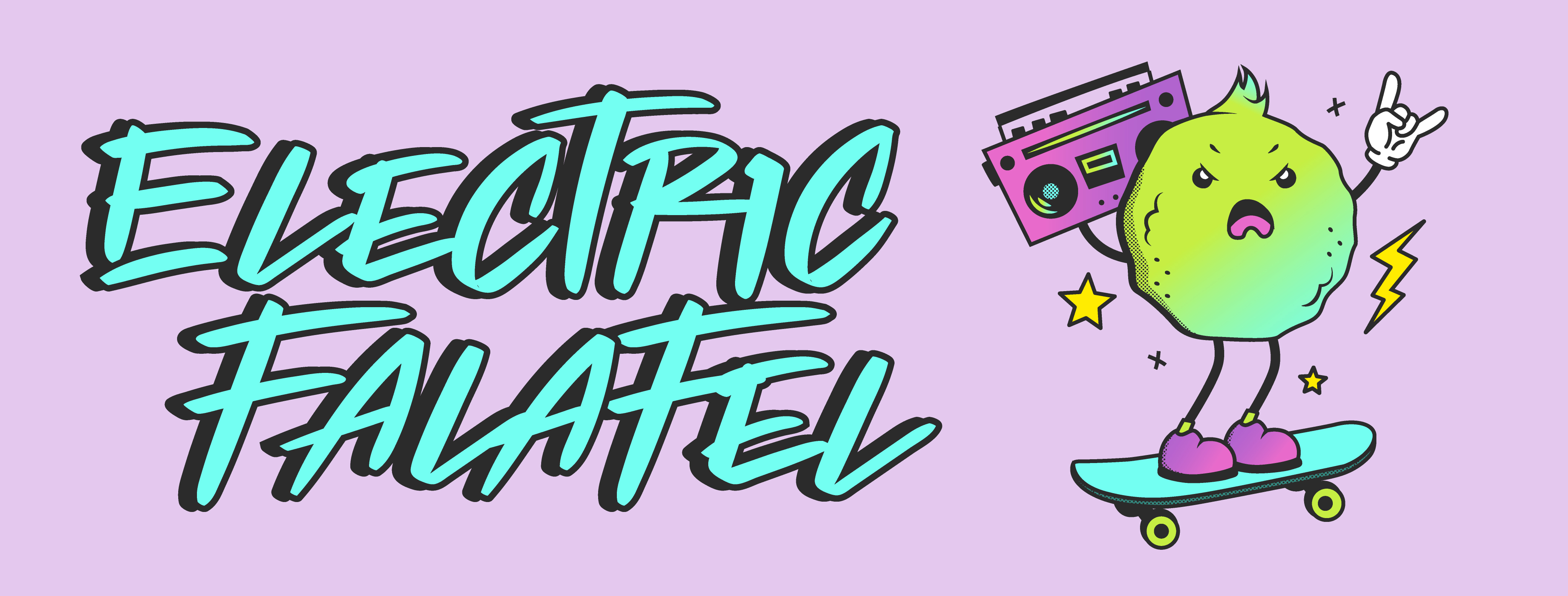 Electric Falafel words logo